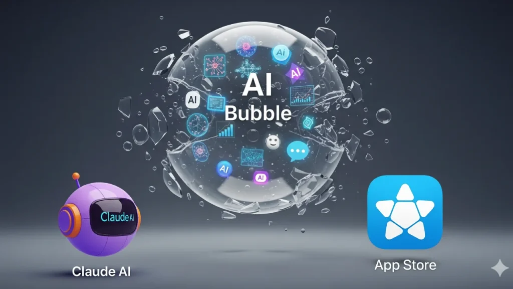 Claude AI’s Vanishing Act What Its iOS App Store Drop Reveals About the AI Bubble