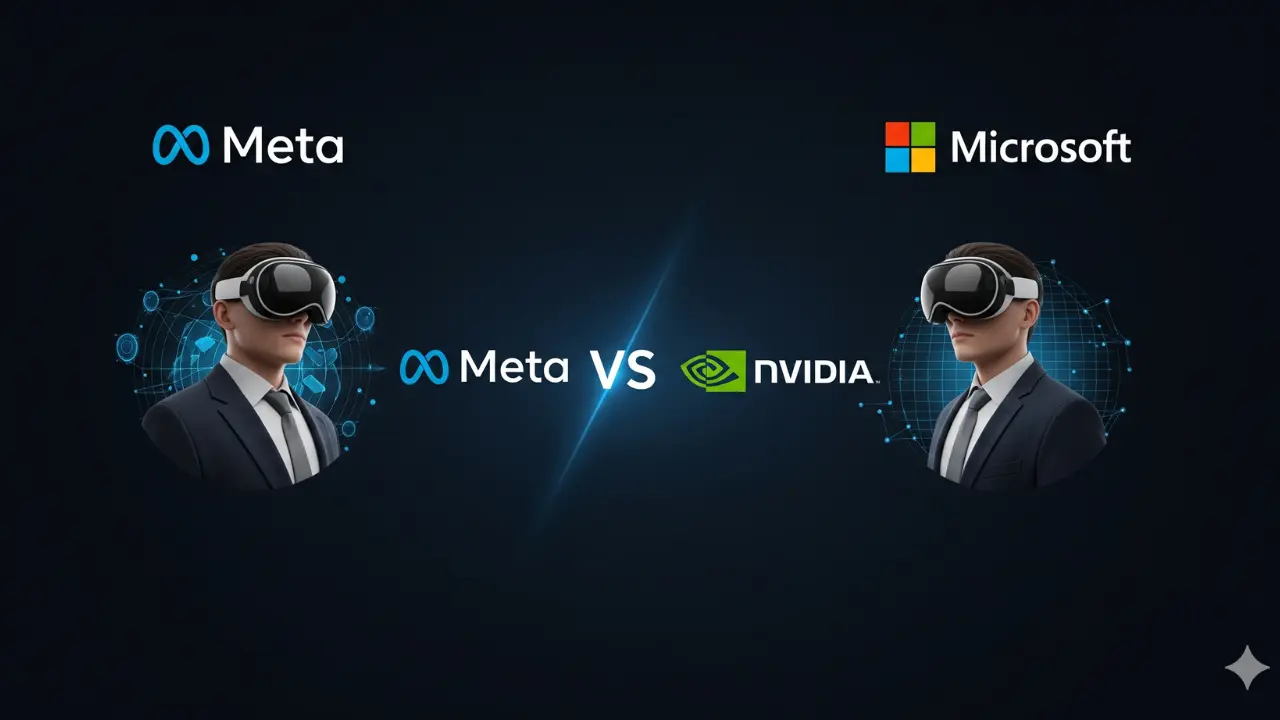 Meta, NVIDIA, and Microsoft: The AI and AR Tech Battle That Could Redefine Business