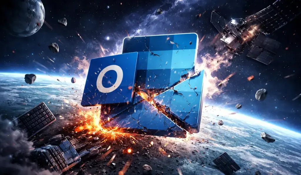 Outlook Crashes in Space: What’s Happening at Microsoft?