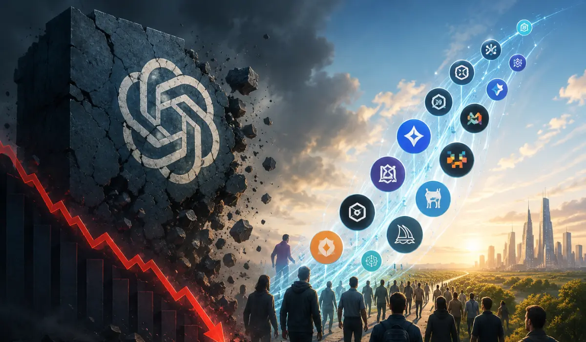 OpenAI's Market Share Crisis: Falling Growth, Massive Losses, and the Rise of AI Independence