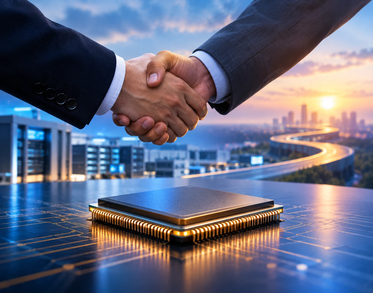 Handshake Over a Future Circuit