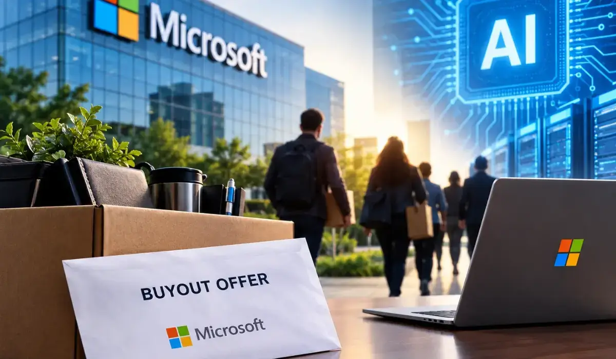 Microsoft Offers Buyouts to 60,000 Employees Amid AI Spending